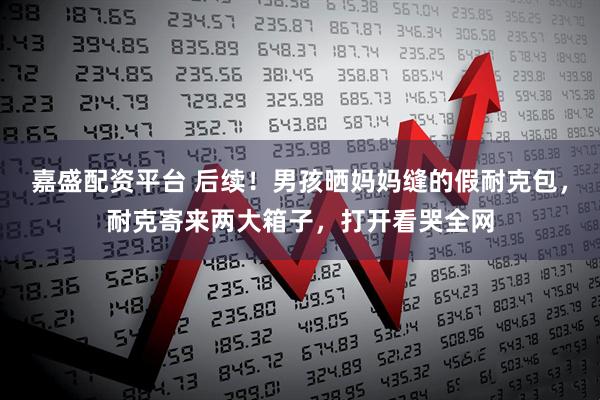 嘉盛配资平台 后续!男孩晒妈妈缝的假耐克包,耐克寄来两大箱子,打开看哭全网